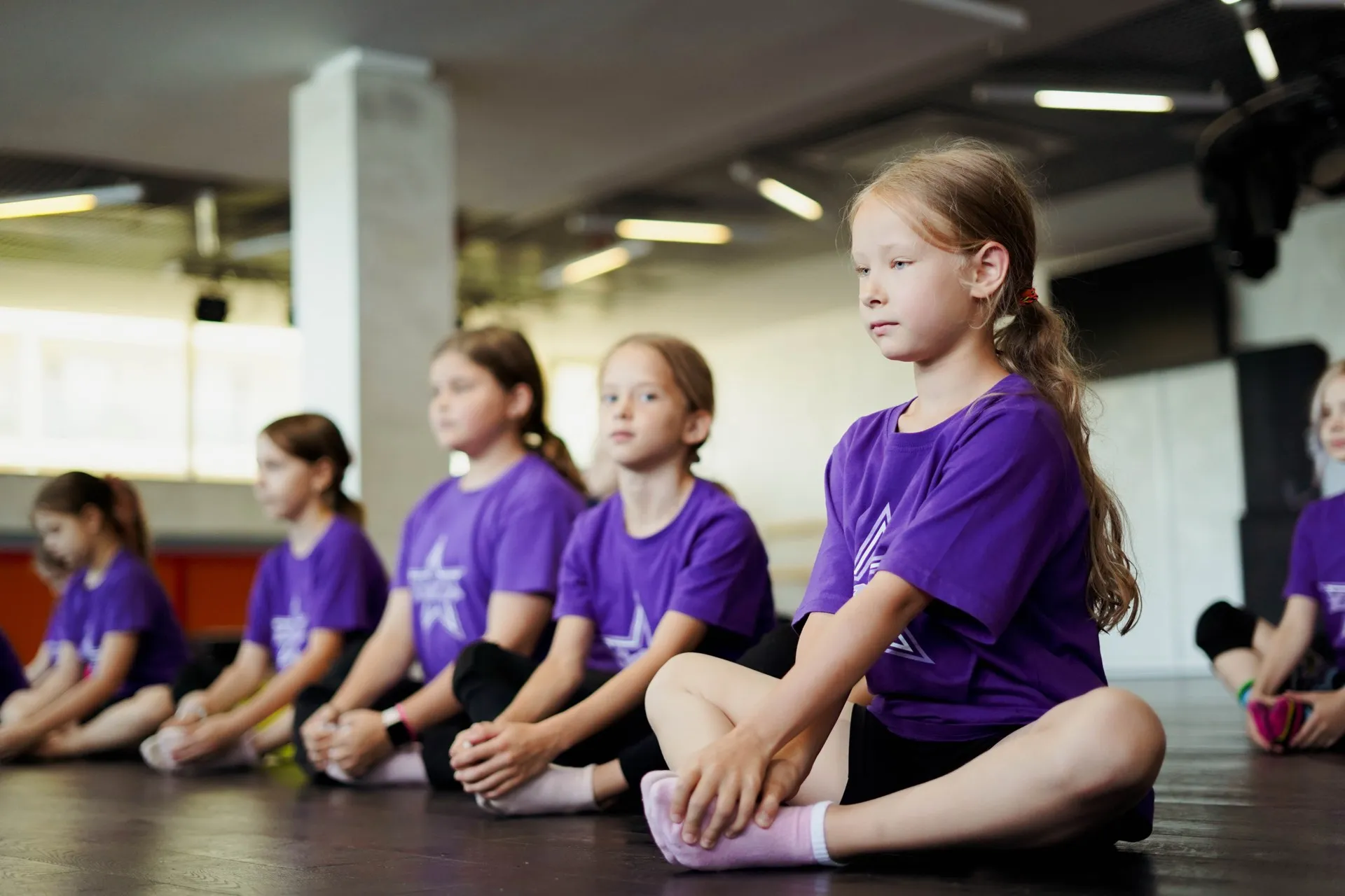 Тренер с учениками